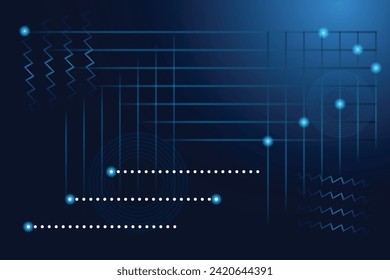 Low poly style design Abstract geometric background Wireframe light connection structure Modern graphic concept Dark blue background Spotlight on deep empty background Blur effect Copy space Scheme 