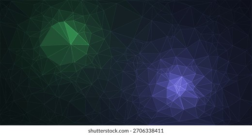Fondo futurista de la tecnología del estilo bajo de Poly para el Vector de la conectividad de Internet	