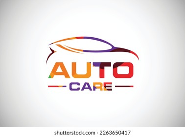 Low poly style logo sign symbol for the automotive company