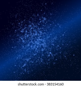 Low poly style space background. Futuristic background texture. 