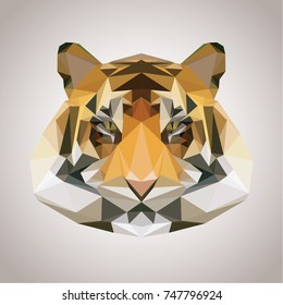 Low Poly Tiger Head