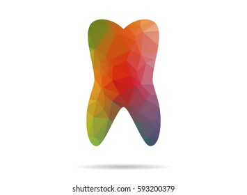 low poly tooth