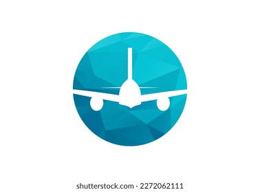 Low  Poly and Tours and Travel logo design, Vector illustration
