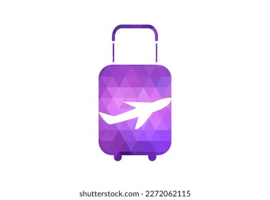 Low  Poly and Tours and Travel logo design, Vector illustration
