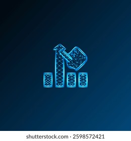 Low poly trending Icons vector design