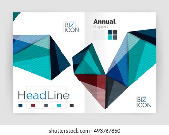 Low poly triangle abstract background