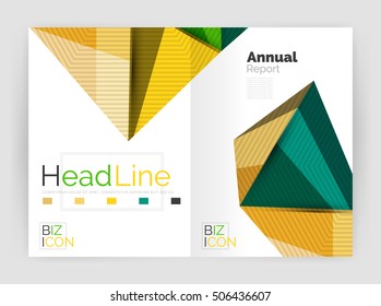 Low poly triangle abstract background