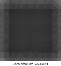 low poly triangle consist background. vector illustration. grey color