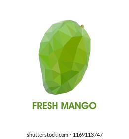 Vector de MANGO FRESCO verde POLY TRIANGLE BAJO