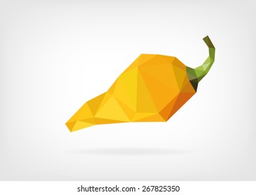 Low Poly "Trinidad Perfume" Chili