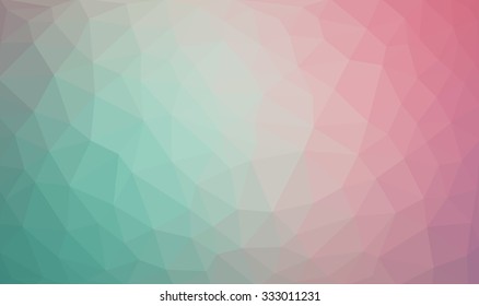 Low Poly Turquoise to Purple Pink Background with Radial Gradient. Faceted Geometric Texture. Abstract Triangle Vector Pattern. Trendy Hipster Style Background for Print or Web Design. svg
