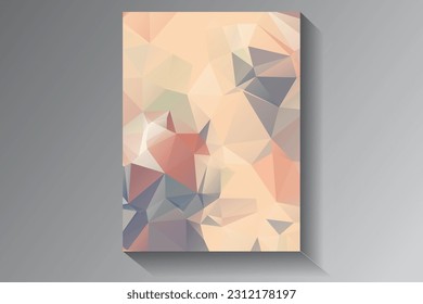 Low Poly vector abstract textured polygonal background. Blurry triangle design. Pattern can be used for background.