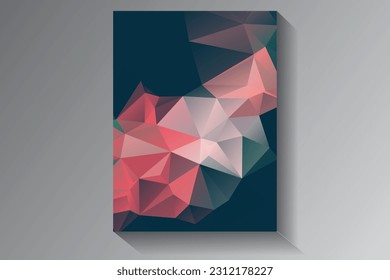 Low Poly vector abstract textured polygonal background. Blurry triangle design. Pattern can be used for background.