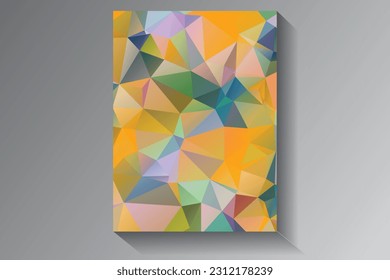 Low Poly vector abstract textured polygonal background. Blurry triangle design. Pattern can be used for background.
