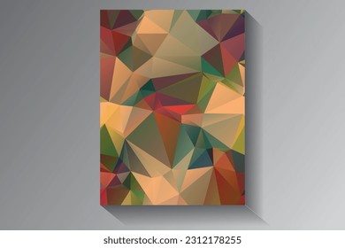 Low Poly vector abstract textured polygonal background. Blurry triangle design. Pattern can be used for background.