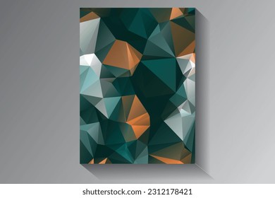 Low Poly vector abstract textured polygonal background. Blurry triangle design. Pattern can be used for background.