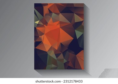 Low Poly vector abstract textured polygonal background. Blurry triangle design. Pattern can be used for background.