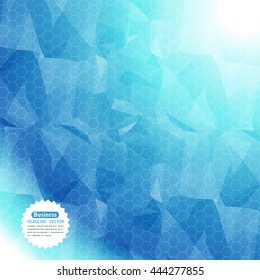 Low Poly Vector Background, Hexagon Pattern