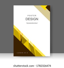Plantilla de folleto de negocios de vectores de bajo nivel. Diseño de pancartas, afiche en tamaño A4. Promoción simple de volante. de la barra Formato. Ilustración del vector