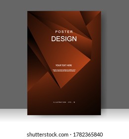 Plantilla de folleto de negocios de vectores de bajo nivel. Diseño de pancartas, afiche en tamaño A4. Promoción simple de volante. de la barra Formato. Ilustración del vector