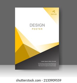 Plantilla de folleto de negocios de vectores de bajo nivel. Diseño de pancartas, afiche en tamaño A4. Promoción simple de volante. de la barra Formato. Ilustración del vector