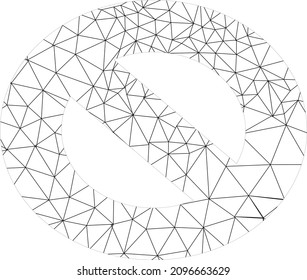 low poly vector illustration of an abstract object.
                              