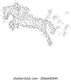 ilustración vectorial baja de un jinete de caballos.
