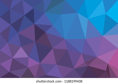 Low poly violet blue background