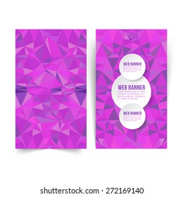 Low Poly Website Banner Template