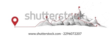 Image, Stock Photo Climbing route