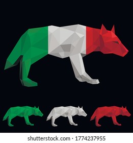 Low Poly Wolf Italy Symbol National 库存矢量图 免版税 Shutterstock