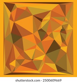 Fondo abstracto bajo del triángulo amarillo o del oro polivinílico. Ilustración del diseño del Vector. Eps 10.