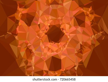 Low poly yellow mosaic background. Template design, list, front page, brochure layout, banner, idea, cover, print, flyer, book, blank, card, ad, sign, sheet. Copy space. Vector clip art