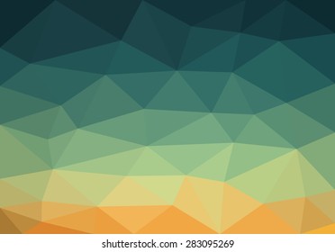 low polygon background polygon a complex color sky in the desert light blue top yellow bottom.