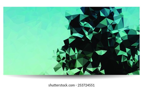 Low polygon background picture.