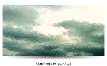 Low polygon background picture.