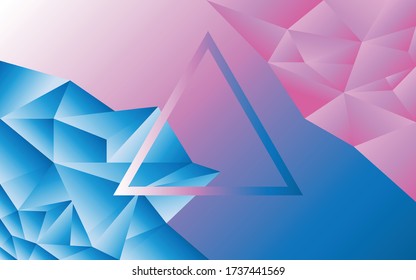 low polygon background with a triangle