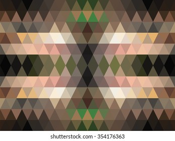 Low polygon brown butterfly background