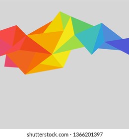 Low Polygon Colorful in middle Background