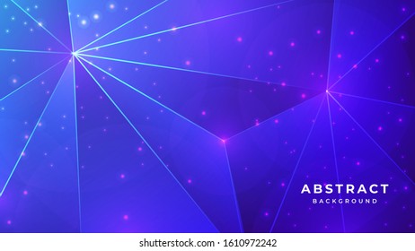 Low polygon crystal abstract blue 3d background Premium Vector
