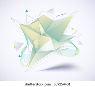 Low polygon. Geometry vector. White polygonal.
