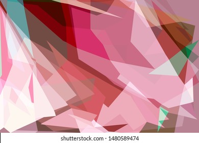 Low polygon mauve pastel background, pink polygonal texture, red vivid colorful backdrop, purple geometric technology banner, purplish abstract triangular wallpaper, shiny crystal violet poster design