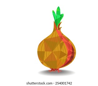 low polygon onion