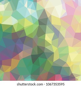 Low polygon pastel background, rainbow polygonal texture, vivid colorful backdrop, geometric technology banner, abstract triangular wallpaper, shiny crystal poster design.
