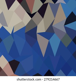 Low polygon style illustration of bluebonnet abstract geometric background.