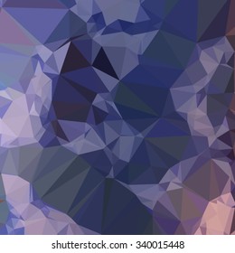 Low Polygon Style Illustration Of A Bluebonnet Blue Orange Abstract Geometric Background.