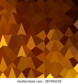 Low polygon style illustration of burnt umber brown abstract geometric background.