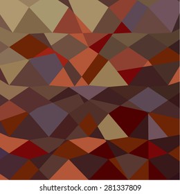 Low polygon style illustration of butterscotch brown abstract geometric background.