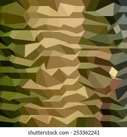 Low polygon style illustration of a camouflage abstract background.