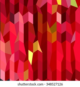 Low polygon style illustration of cardinal red abstract geometric background.